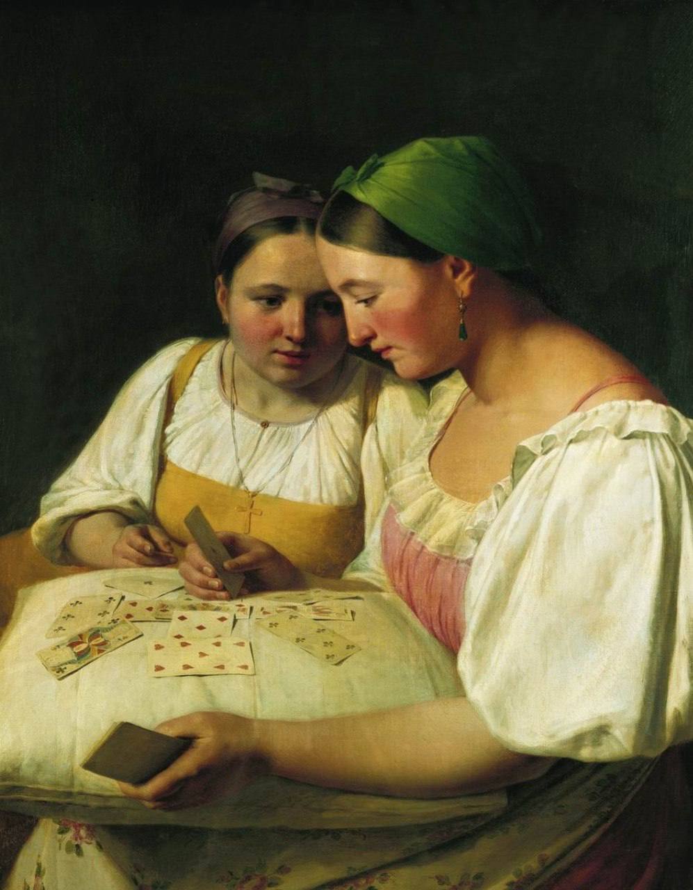 К записи ««Гадание на картах» — Алексей Гаврилович Венецианов, 1842», снимок 1 из 1