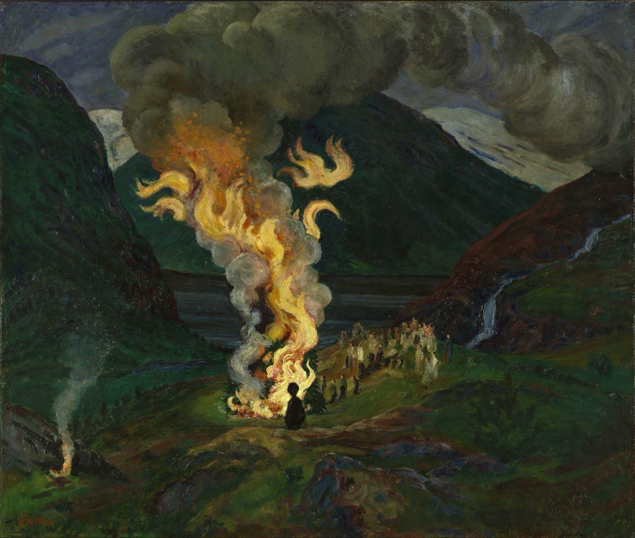 К записи «"Midsummer Night" by Nikolai Astrup», снимок 1 из 1